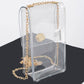 Crissy Crossbody Bag: Clear Gold