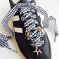 Black Gingham Shoelace