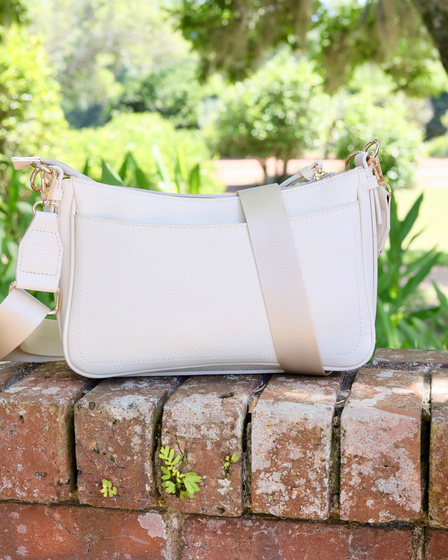 Paxton Crossbody with Pockets Cream