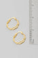 Double Wavy Pincatch Hoop Earrings