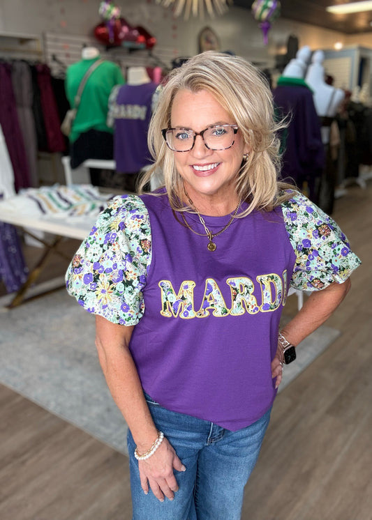 Mardi Floral Sleeve Top