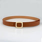 Brown Belle Belt w/Gold Buckle