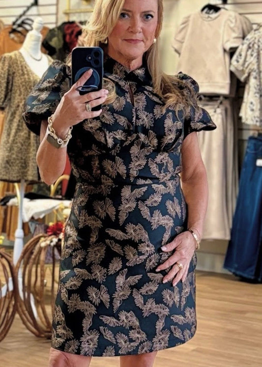 Adele Dress - Black Mini