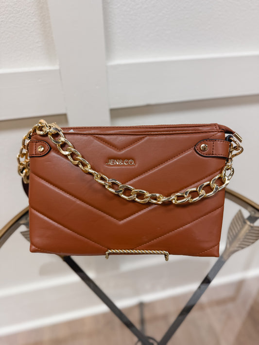 Britt chevron crossbody