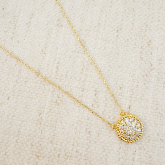 Inner Circle Luxe Pendant: Clear Sparkle