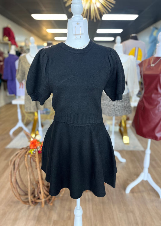 Mable Set - Black Sweater Set