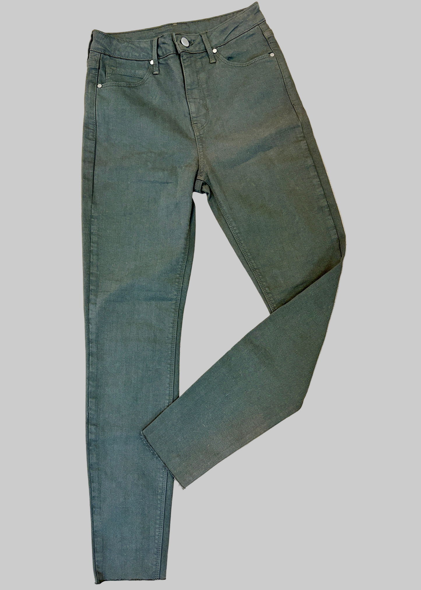 Oh Olive Jeans - Dark Olive High Rise Straight Leg