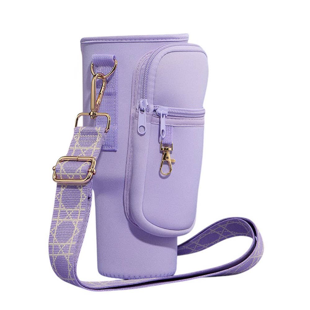 Tumbler Carrier Holder Bag: Lavender