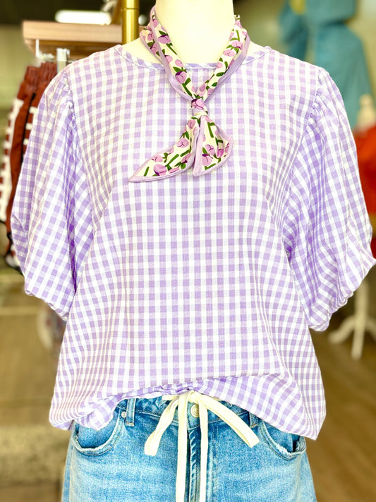 Daydream - Gingham Check Blouse