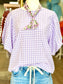 Daydream - Gingham Check Blouse