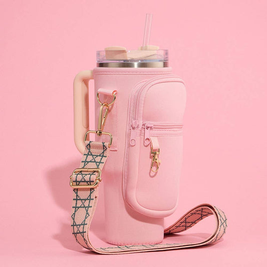 Tumbler Carrier Holder  Bag: Light,Pink