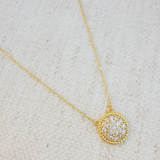 Inner Circle Luxe Pendant: Clear Sparkle