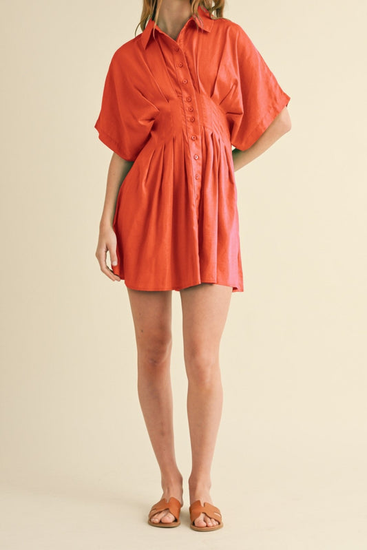 Dance Her Home Dress-Burnt Orange