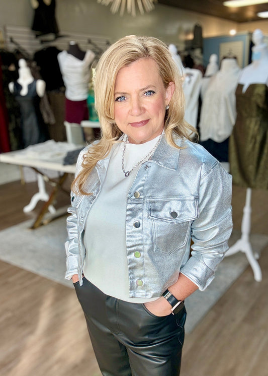 Silver Metallic Jacket