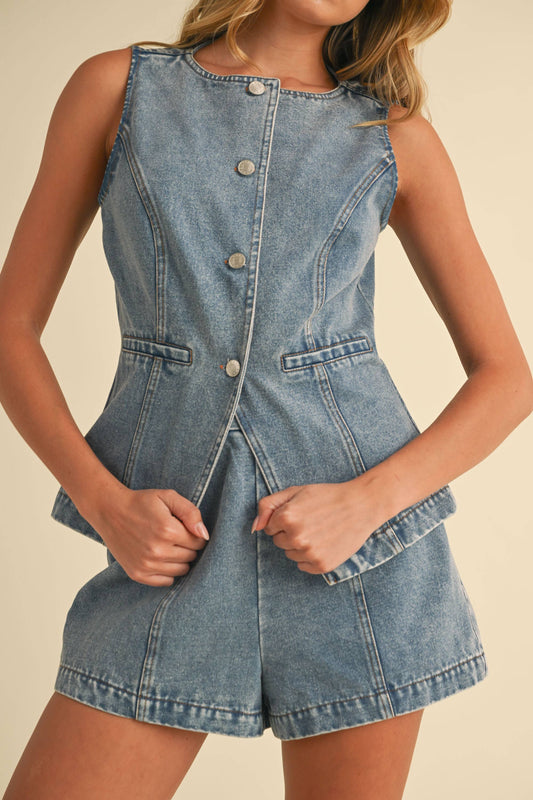 Heart Like a Truck- Denim Set