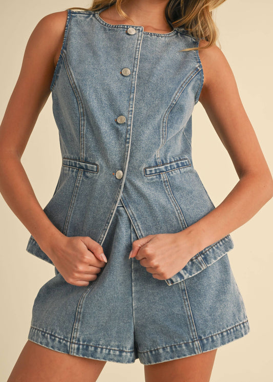 Heart Like a Truck- Denim Set