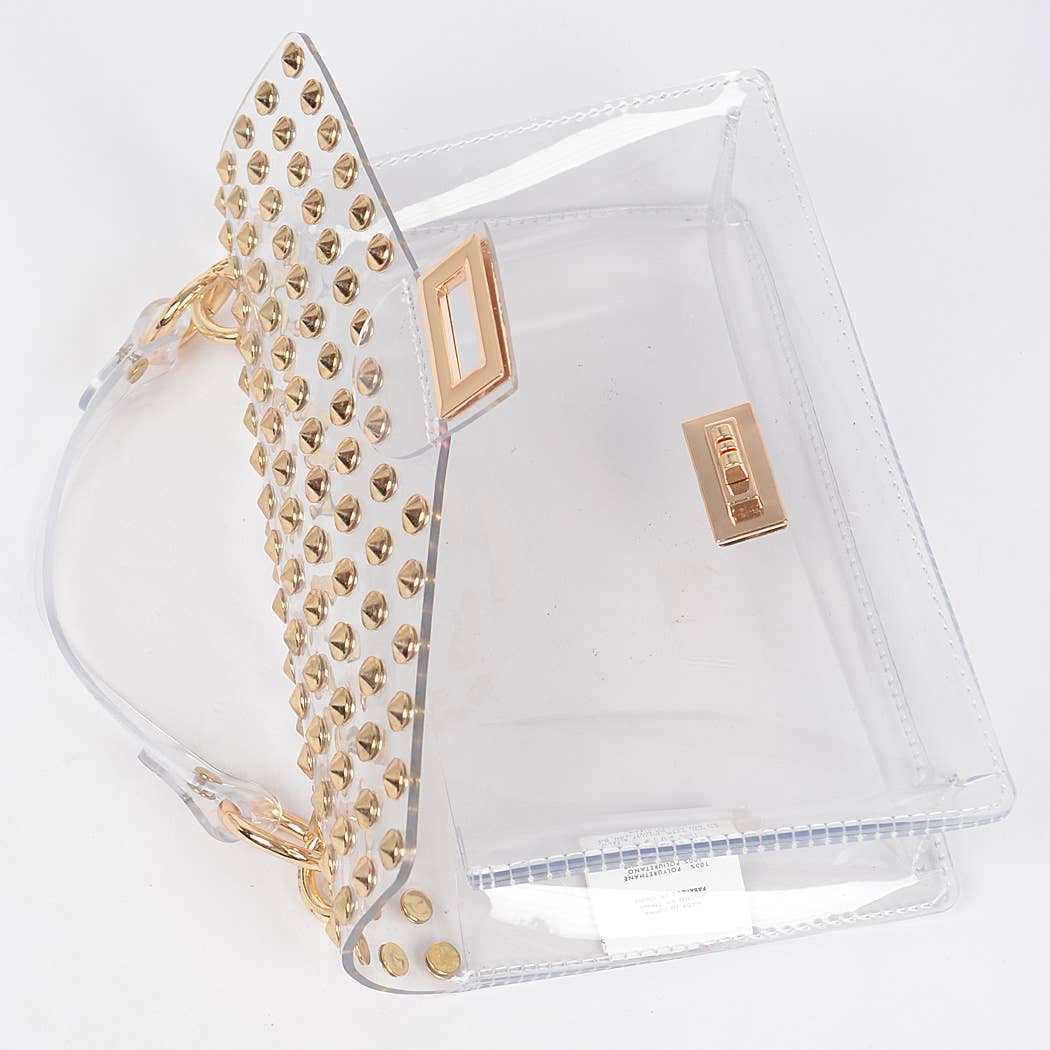 Estelle Clear- Studded Bag