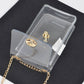 Crissy Crossbody Bag: Clear Gold