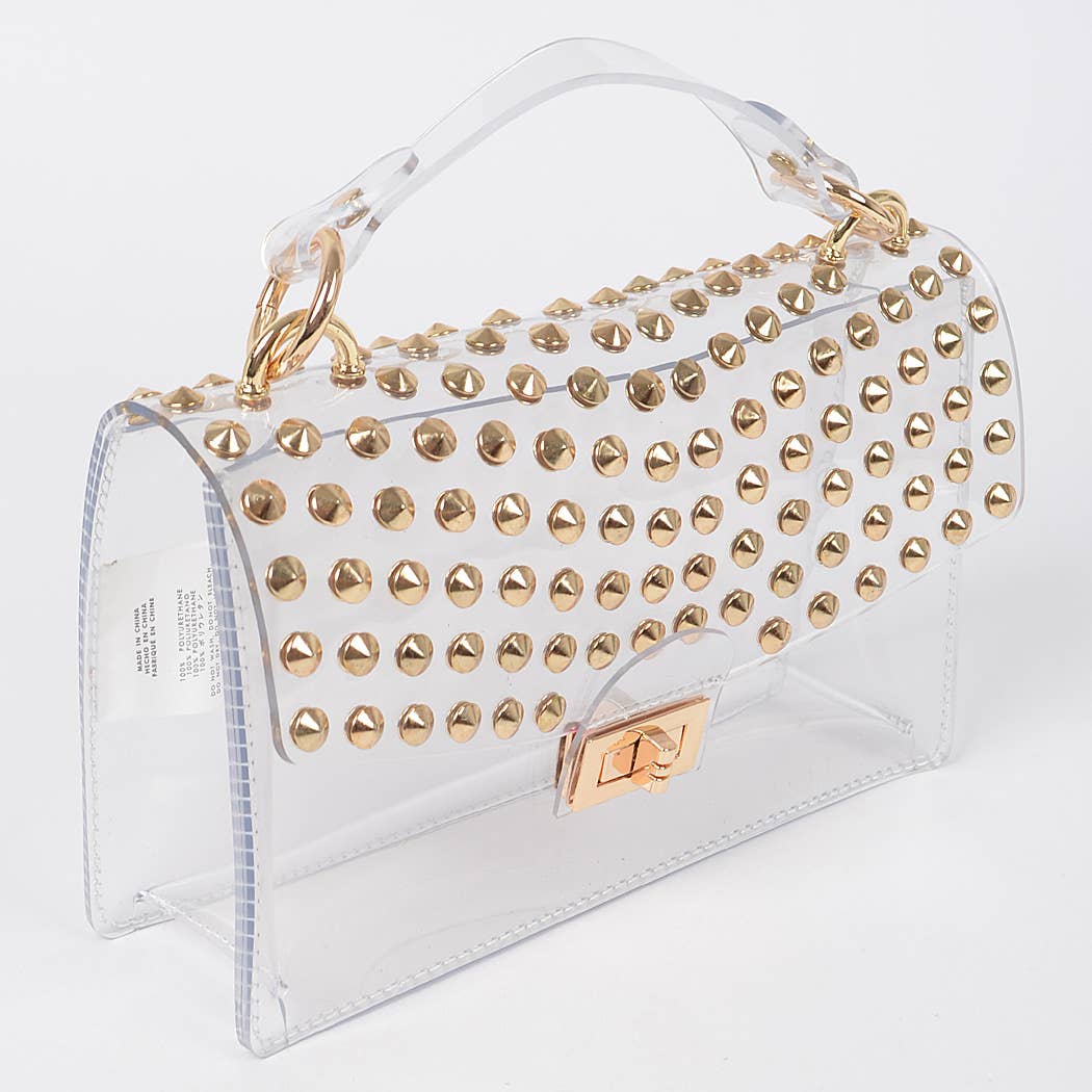 Estelle Clear- Studded Bag