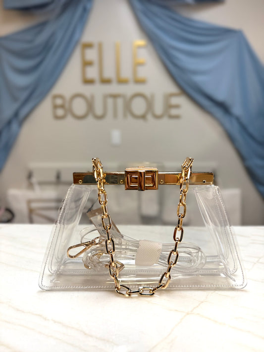 Double the Clutch Clear Purse