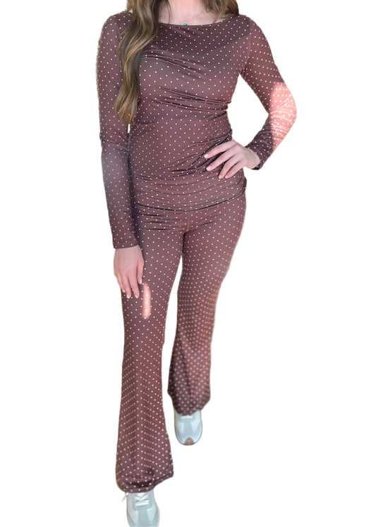 Power Dots Set - Brn/Wht