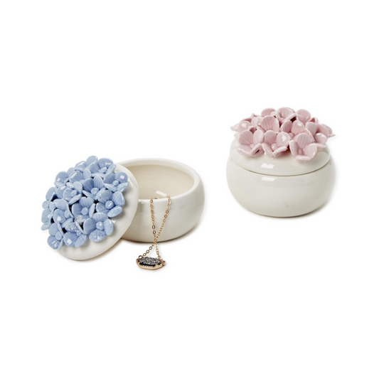 Hydrangea Trinket Jewelry Box