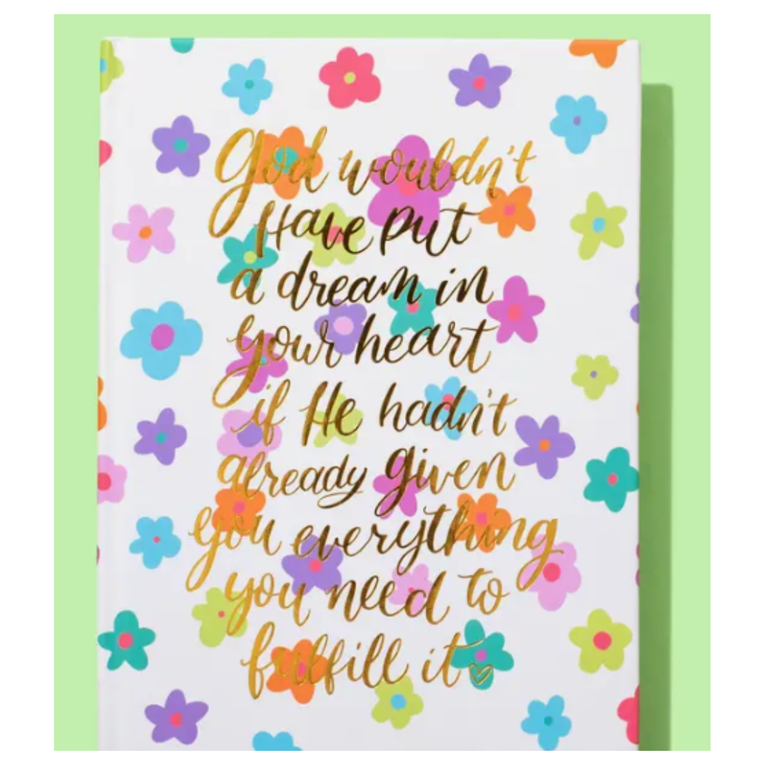 God + Dreams Floral Notebook