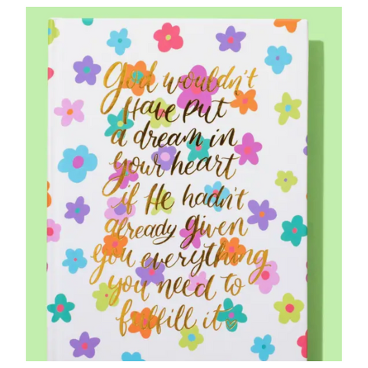 God + Dreams Floral Notebook