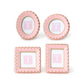 Pink Scalloped Mini Photo Frame