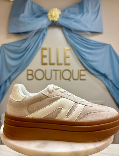 Sierra Sneaker - Beige/White