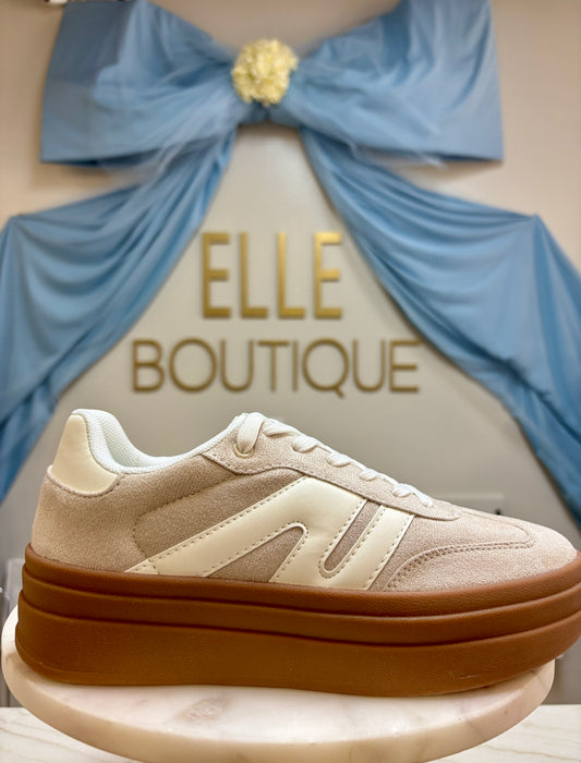 Sierra Sneaker - Beige/White
