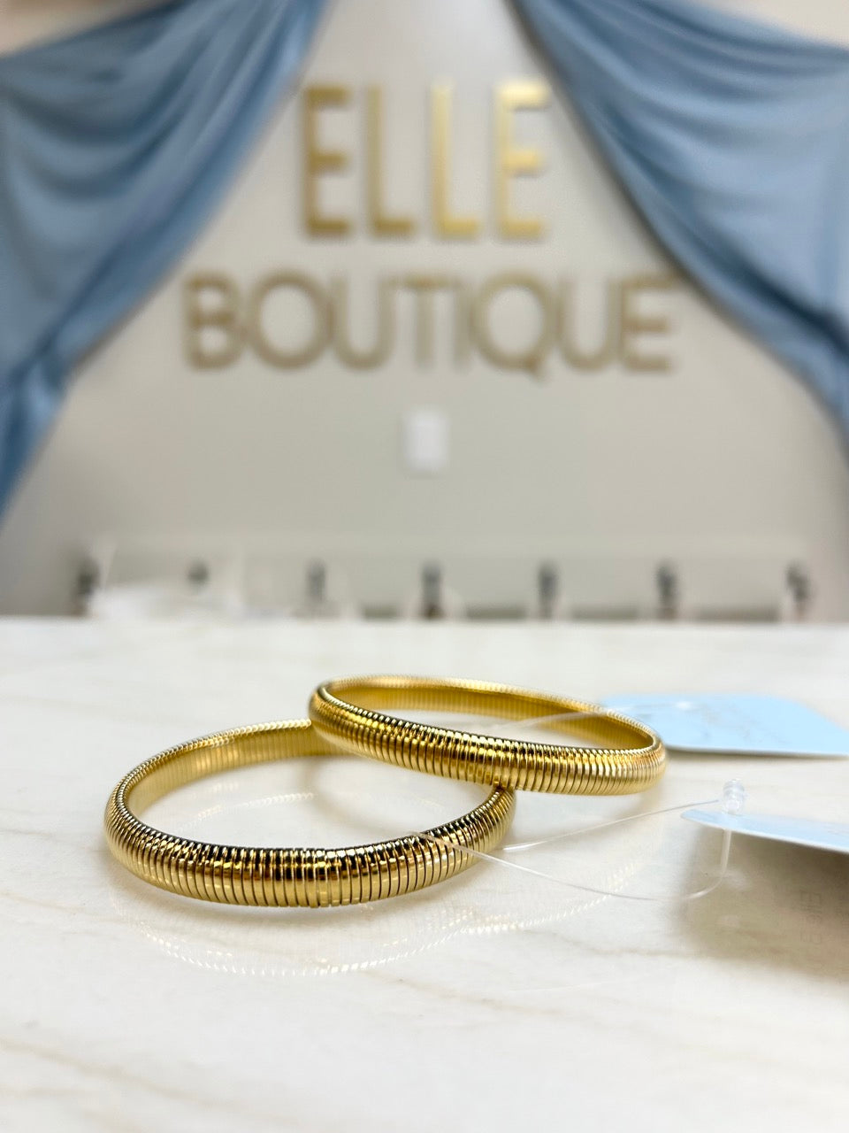 Golden Spring Soft Bangle Bracelet