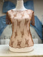 Anneliese Mesh Top - Drk Brown