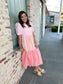 Pinstriped Button Up Dress