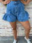 Ruffles denim short