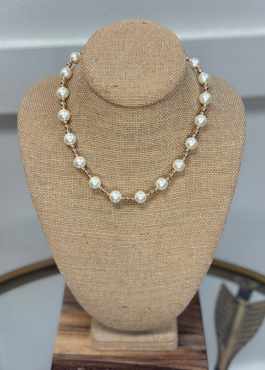 Sweet Southern charm shines in this pearl necklace, dainty white beads and easy magnetic clasp. Elle Boutique, Zachary, LA.