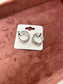 Ornate Texture Silver Hoop Earrings