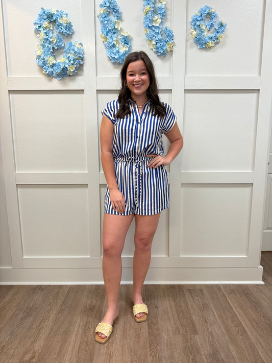 Glory Striped Romper