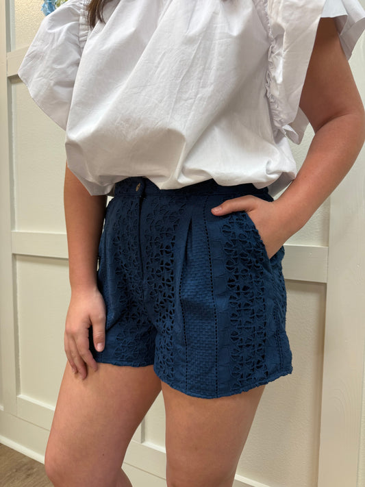 Sailor Eyelet Shorts