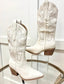 Daisy Duke- White Western Boot