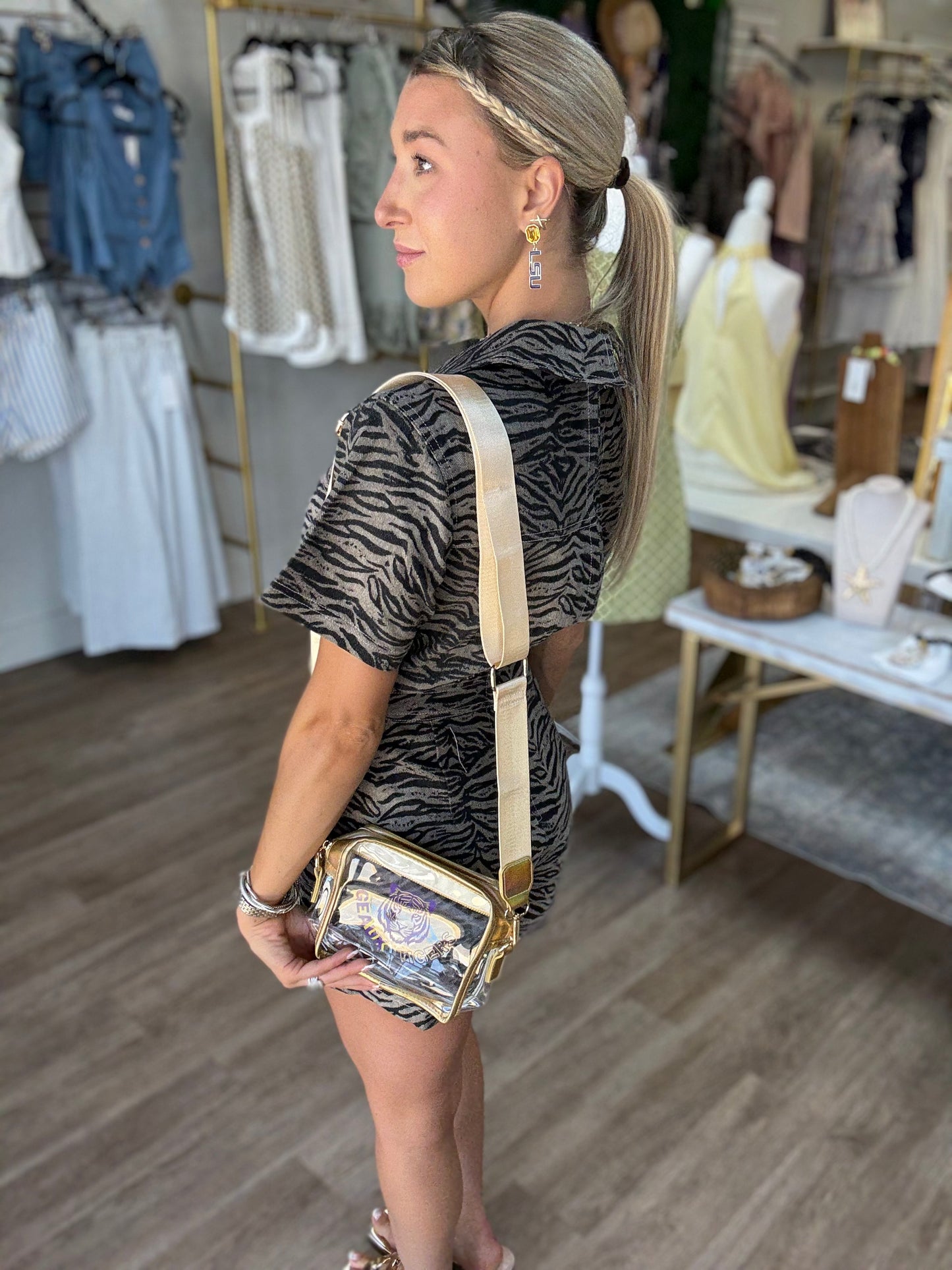 Roar About It Wrap Front Romper