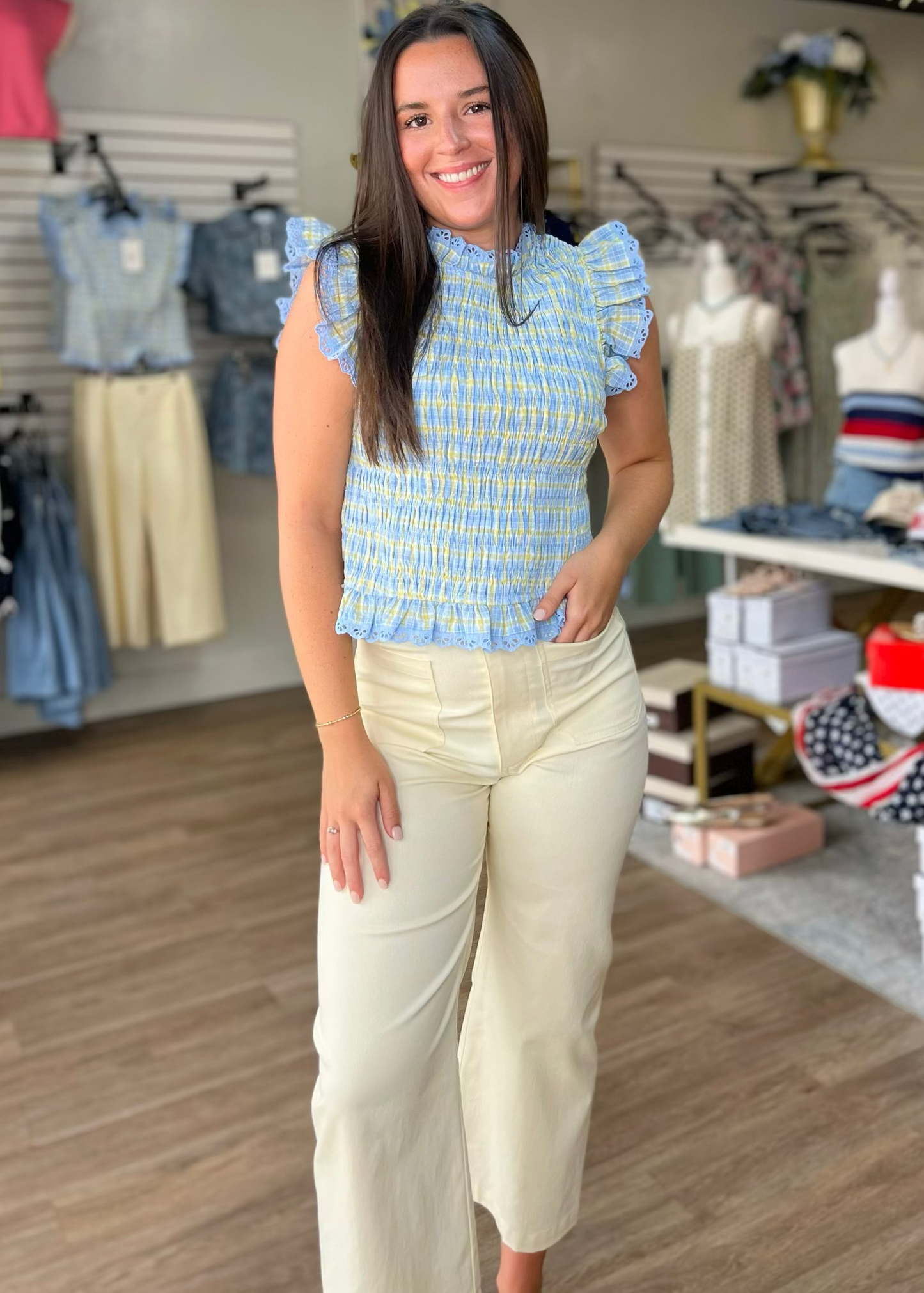 Cottage Charm Smocked Blouse