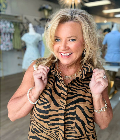 Tiger Takeover Pocket Dress
