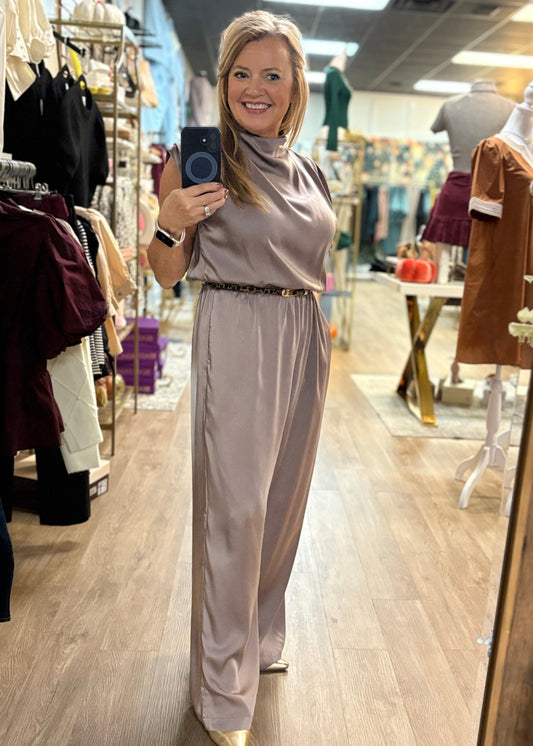 Vivienne Jumpsuit - Dusty Mauve
