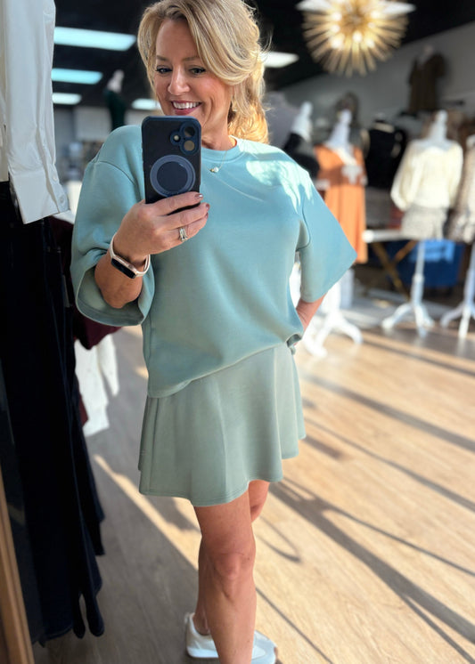 Dani Set - Sage Green Skort