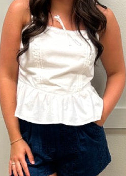 Everly White Top