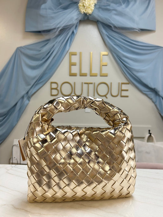 Bronze Basket Clutch