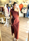 Made You Look - Rust Midi Dress