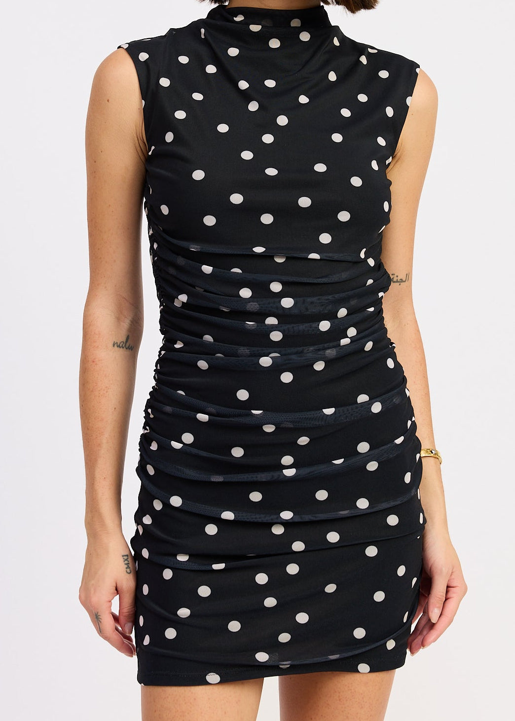 Minnie Dress-Black Polka Dot