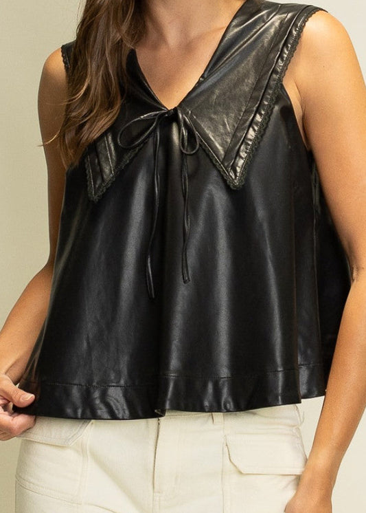 Leather & Lace - Black